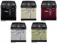Falcon ELAN 90 Range Cooker, Gasherd mit Elektrobackofen, Olive Green, Energieeffizienzklasse A