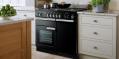 Falcon PROFESSIONAL+ 100 Range Cooker, Gasherd mit Elektrobackofen, Schwarz/ Energieeffizienzklasse A