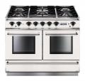 Falcon 1092 Continental Range Cooker, Gasherd mit Elektrobackofen, weiß, Energieeffizienzklasse A