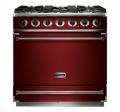 Falcon 900 S Single Cavity Range Cooker, Gasherd mit Elektrobackofen. Cherry Red, Energieeffizienzklasse A