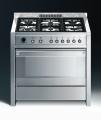 Smeg A1D-7 Gasherd mit Elektrobackofen, Opera Kochzentrum/ Energieeffizienzklasse B