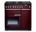 Falcon PROFESSIONAL DELUXE 90 Range Cooker, Gasherd mit Elektrobackofen, cranberry/ Energieeffizienzklasse A