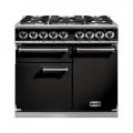 Falcon 1000 Deluxe Range Cooker, Gasherd mit Elektrobackofen, cherry red/ Energieeffizienzklasse A