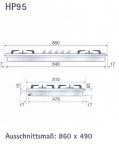 ILVE HP95PC Gaskochfeld