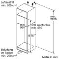 Bosch KIS77AD40 Einbau-Kühl-Gefrierkombination/ Energieeffizienzklasse A+++