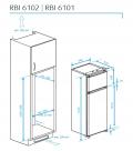 Beko RBI 6101 Einbau-Kühl-Gefrierkombination/ Energieeffizienzklasse A+