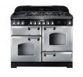 Falcon Classic Deluxe 110 Range Cooker, Gasherd mit Elektrobackofen royal pearl/ Energieeffizienzklasse A
