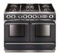 Falcon 1092 Continental Range Cooker, Gasherd mit Elektrobackofen, Black / Energieeffizienzklasse A