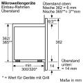 Bosch HMT75M551 Kompakt-Einbau-Mikrowelle