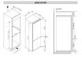 Amica EKGC 16186 Einbau-Kühl-Gefrierkombination/ Energieeffizienzklasse A++