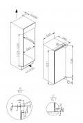 Amica EKS 16174 Einbau-Kühlschrank mit Gefrierfach/ Energieeffizienzklasse A++