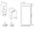 Amica EKS 16171 Einbau-Kühlschrank mit Gefrierfach/ Energieeffizienzklasse A++