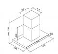 Falmec Lumina NRS 90cm Inselhaube