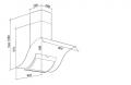 Falmec Adara 90cm satiniert Wandhaube/Kopffrei