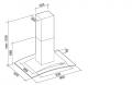Falmec Atlas Glas 90cm Inselhaube