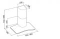 Falmec Astra Glas 90cm Wandhaube