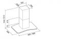 Falmec Astra Glas 60cm Inselhaube