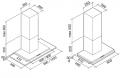 Falmec Kristal 90cm Wandhaube