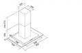 Falmec Kristal 90cm Inselhaube