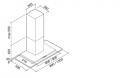 Falmec Kristal Top 90cm Wandhaube