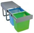 Pyramis 038001601 EINBAU ABFALLSAMMLER COLOR 2-Fach