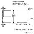 Bosch BFL634GW1 Einbau-Mikrowelle, Polar Weiß