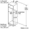 Neff KG635A2/ KI6773F3 Einbau-Kühl-Gefrierkombination/ Energieeffizienzklasse A++