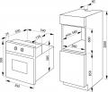 Amica Set KMG13163E Gas-Kochfeld+EB13522E Elektro-Einbau-Backofen/ Energieeffizienzklasse A