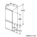 Bosch KIV77VS30 Einbau-Kühl-Gefrierkombination/ Energieeffizienzklasse A++