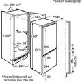 Zanussi ZBB25431SA Einbau-Kühl-Gefrierkombination/ Energieeffizienzklasse A+