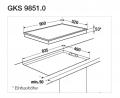 Küppersbusch GKS9851.0ED Gas-Kochfeld Glaskeramik