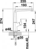 Blanco Avona 521267 Armatur Hochdruck