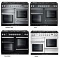 Falcon NEXUS 110 Range Cooker,Gasherd mit Elektrobackofen, schwarz/ Energieeffizienzklasse A