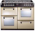 STOVES Richmond 110 DF Gasherd mit 4 Elektrobacköfen, Champagner, Energieeffizienzklasse A
