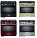 Falcon PROFESSIONAL+ FX 90 Range Cooker, Gasherd mit Elektrobackofen, schwarz/ Energieeffizienzklasse A
