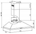Amica KH 17285-2 E Dunstabzugshaube/ Energieeffizienzklasse E