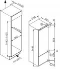 Amica EKGC 16155 Einbau-Kühl-Gefrierkombination/ Energieeffizienzklasse A+