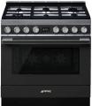 Smeg CPF9GPAND Gasherd mit Elektrobackofen Anthrazit/ Energieeffizienzklasse A+