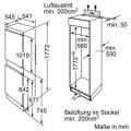 Bosch KIV34V21FF Einbau-Kühl-Gefrierkombination/ Energieeffizienzklasse A+