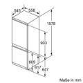 Bosch KIS77AF30 Einbau-Kühl-Gefrierkombination/ Energieeffizienzklasse A++