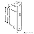 Bosch KID28X30 Einbau-Kühl-Gefrierkombination/ Energieeffizienzklasse A++