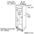 Bosch KID24V21IE Einbau Kühl-Gefrierkombination/ Energieeffizienzklasse A+