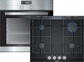 Set Grundig GEBM13001X Elektro-Einbaubackofen EEK A & Siemens ER6A6PD70D Gaskochfeld Glaskeramik/ Backofen Energieeffizienzklasse A