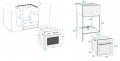 Set LaGermania P6401D9X Gaskochfeld & Beko BIM25401X Elektro-Einbaubackofen/ Backofen Energieeffizienzklasse A