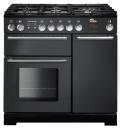Falcon Infusion 90 Range Cooker, Gasherd mit Elektrobackofen, Black, Energieeffizienzklasse A