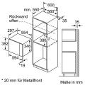 Siemens BF525LMS0 Einbau-Mikrowelle, Edelstahl/schwarz