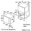 Siemens BF525LMW0 Einbau-Mikrowelle, Edelstahl/weiß