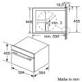 Siemens CO565AGS0 Einbau-Mikrowelle mit Dampfgarfunktion