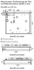Smeg PX364LDE Gaskochfeld Edelstahl
