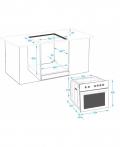 Set LaGermania P6401D9X Gaskochfeld & Beko BIM22305X Elektro-Einbaubackofen/ Backofen Energieeffizienzklasse A+